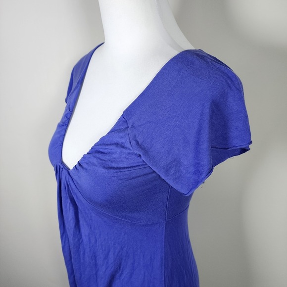 Wilfred Dress Womens XS Stretch Jersey Knit Bodycon Pleated Rouched Sexy Mini - Picture 2 of 10